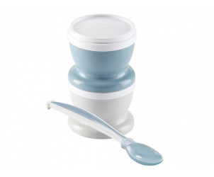 Pack de 2 recipientes para puré + cuchara