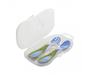 Cuchara y tenedor con funda