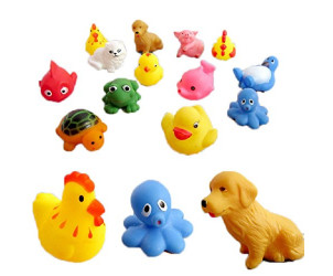 13 piezas caucho Animales Con Sonido