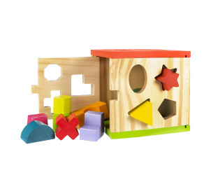 Cubo actividades de madera