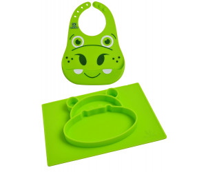 Mantel silicona con babero Love Eat