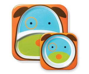 Juego de bol y plato con compartimentos