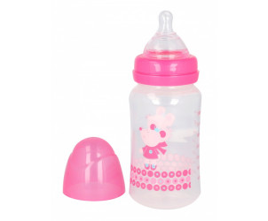 Biberón de Boca Ancha y Tetina de 3 posiciones 240ml