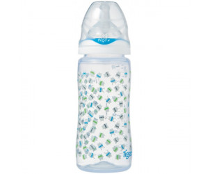 Biberón Intuition cuello ancho silicona