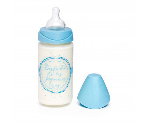 Biberón vidrio tetina 3 posiciones 