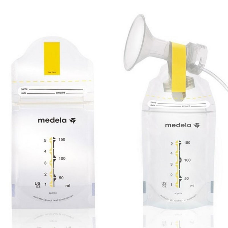 Bolsas Medela Pump and Save para leche materna, 20 Count, Transparente