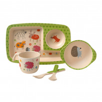 Vajilla 5 Piezas Bambú
