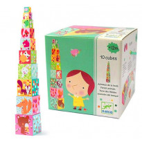 10 cubos apilables