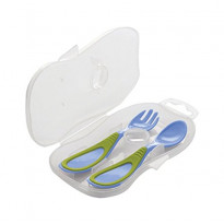 Cuchara y tenedor con funda