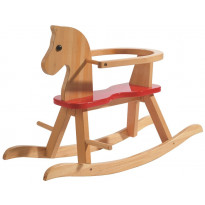 Caballo balancín de madera