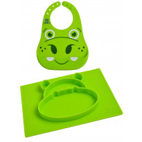 Mantel silicona con babero Love Eat