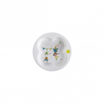 Plato Aprendizaje con Base Antideslizante